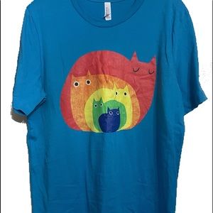 Rainbow kitty Tee